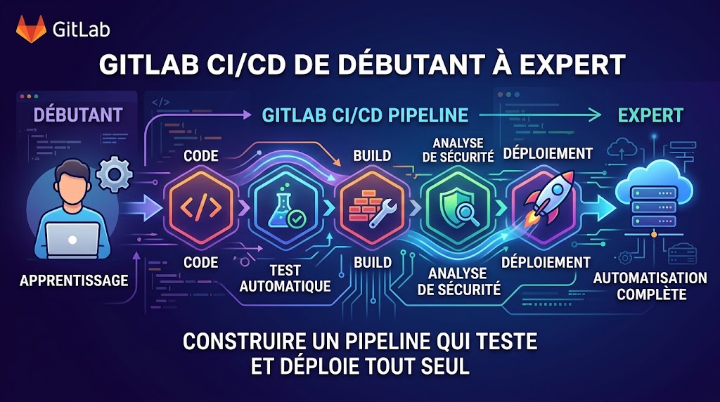 GitLab CI/CD de débutant à expert : construire un pipeline qui teste et déploie tout seul