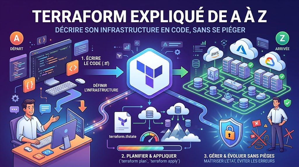 Terraform expliqué de A à Z : décrire son infrastructure en code, sans se piéger